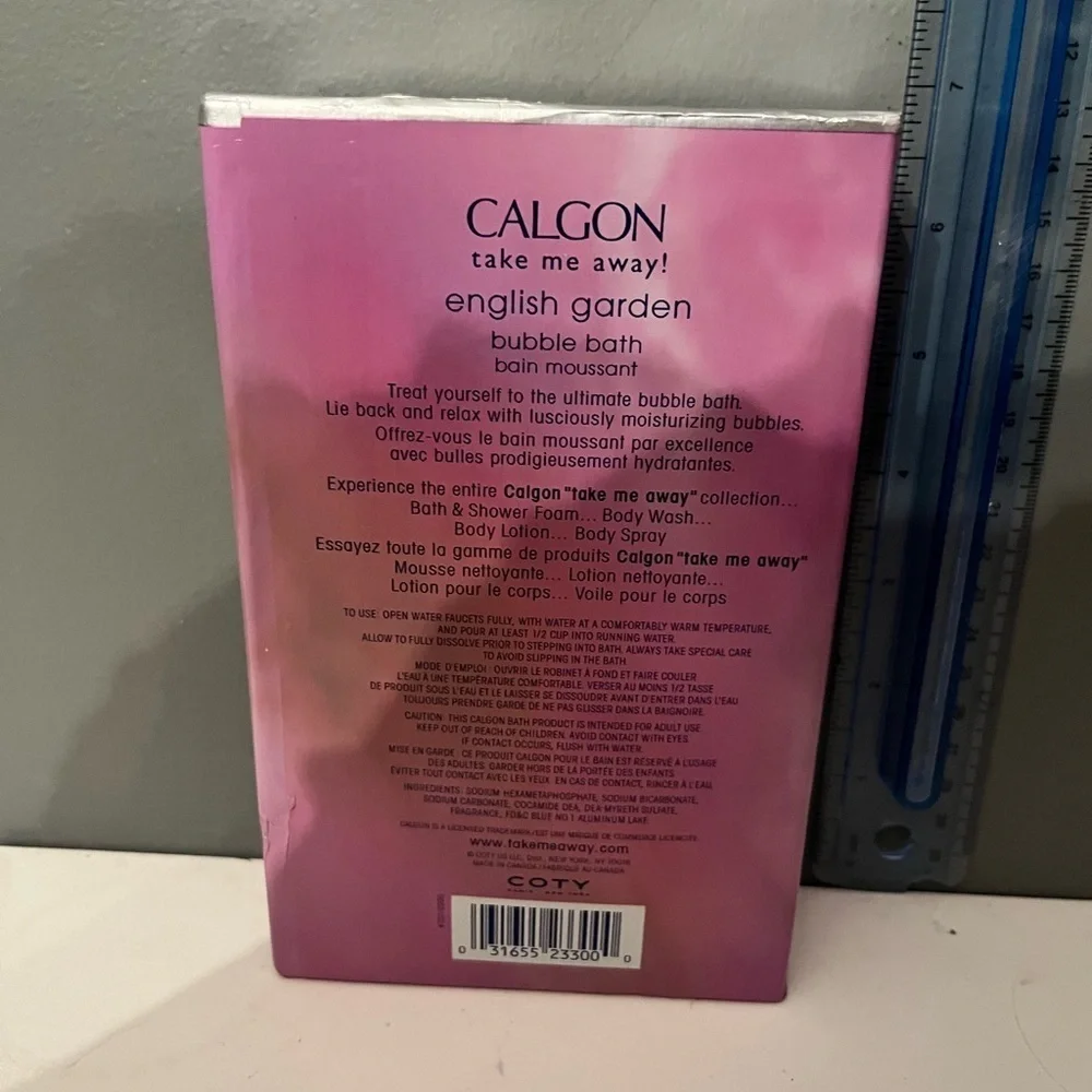 New Calgon English Garden Bubble Bath  Big Size 18.75 Oz  SEALED